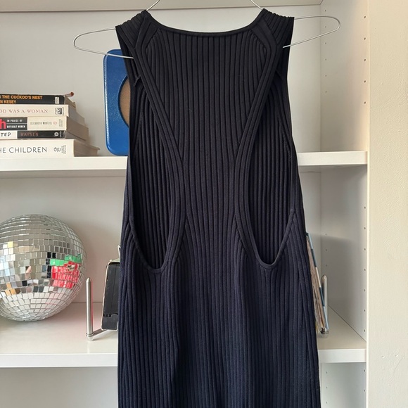 RAG AND BONE Sheridan Knitted Dress In Navy - Picture 6 of 7